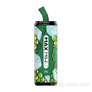 Max Miwu Coke Tin Disposable E-cigs 3600 Puff * Juicy Green Grapes 600mah