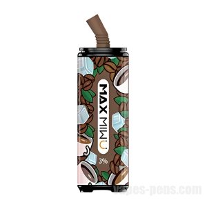Max Miwu Coke Tin Disposable E-cigs * Raw Coconut Latte 3600 Puff