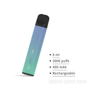 Miku Disposable E-cigs Blue Green 3000 Puff