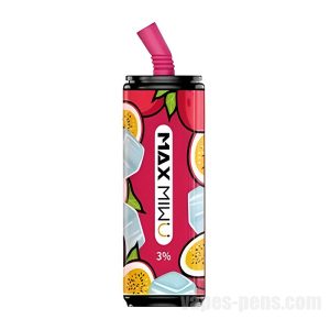 Max Miwu Coke Tin Disposable E-cigs * Passion Fruit Ice 3600 Puff