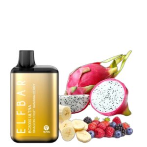 ELF BAR BC5000 Ultra Disposable 5000 Puffs Dragon Fruit Banana Berry 13ml
